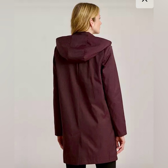 Lauren Ralph Lauren Balmacaan Hooded Raincoat - Picture 11 of 15